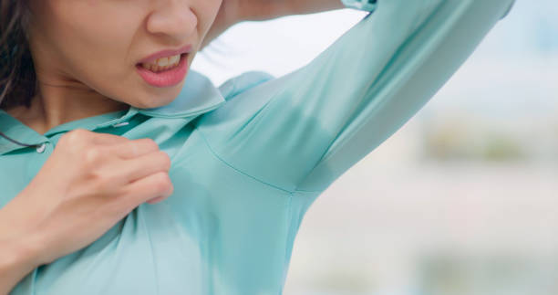 istock businesswoman armpit sweaty unhappy 2148417065