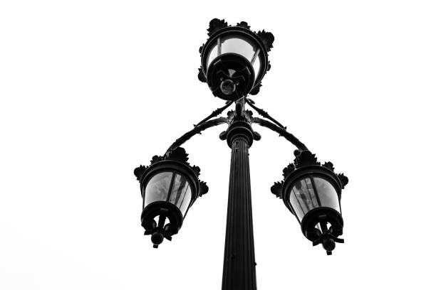 Straatlampen in Bordeaux, Frankrijk