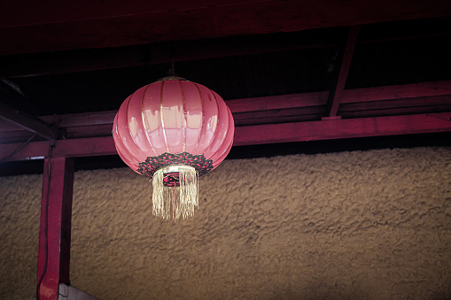 lanterns at a monastery where Buddhists worship