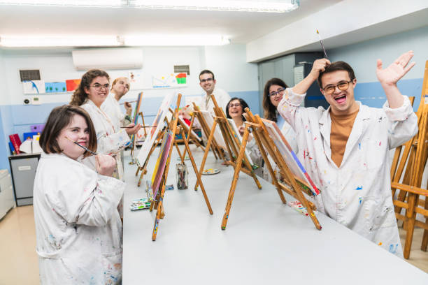 istock Joyful Art Class with Enthusiastic Students of All Abilities 2148429258