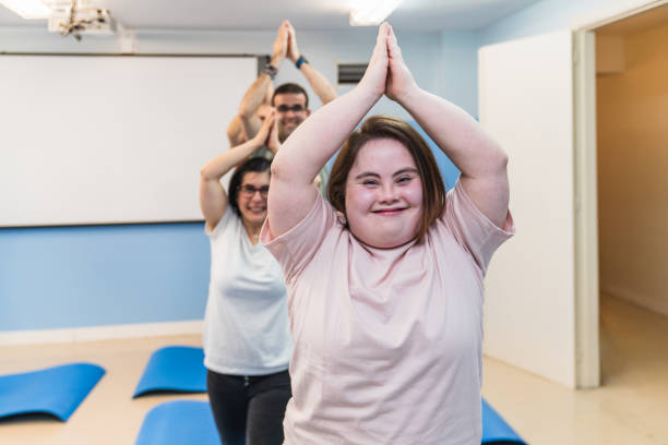 istock Unified Yoga Pose Demonstrating Inclusivity and Strength 2148430238