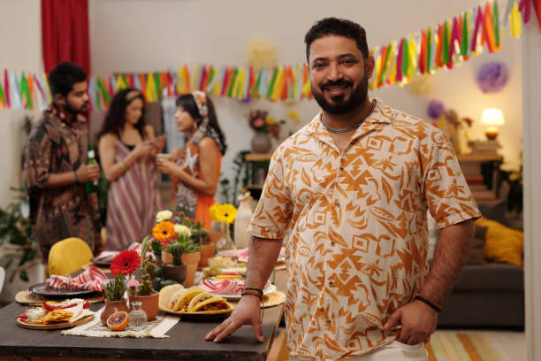 istock Young cheerful man in stylish shirt 2148435232