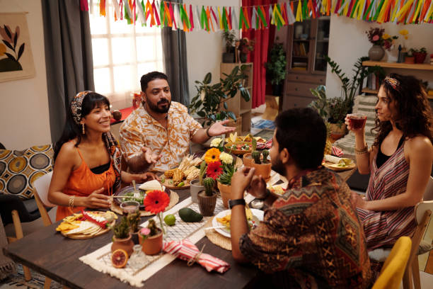 istock Group of young friends having chat 2148435290