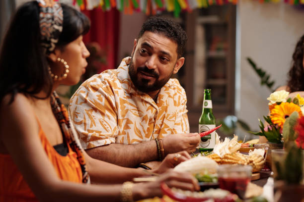 istock Man looking at his wife during chat 2148435294