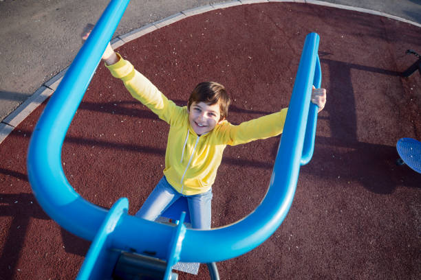 istock Happy boy exercising in the morning 2148436928