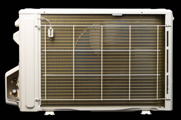 istock Air conditioner outside unit rear view 2148437950