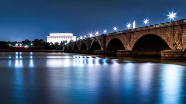 istock Lincoln Memorial and Arlington Bridge, in Washington DC 2148438833