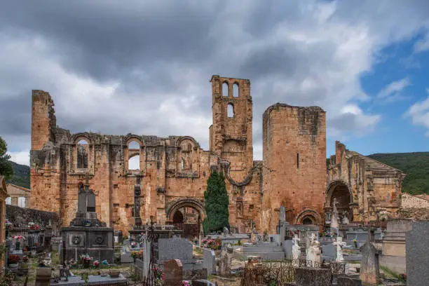 Photo of Cemetery and architecture in Cathar country