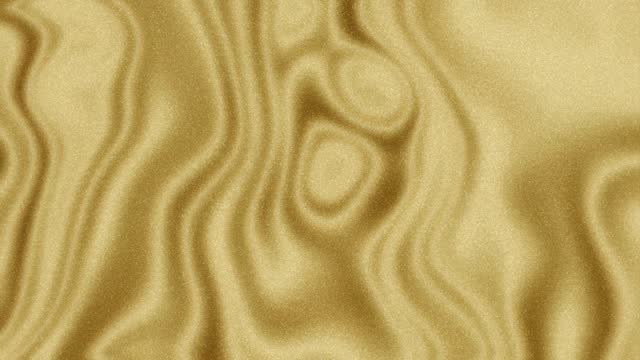 Liquid Gold Molten Background Animation - Flowing and Twirling Metallic Backdrop with Glitters