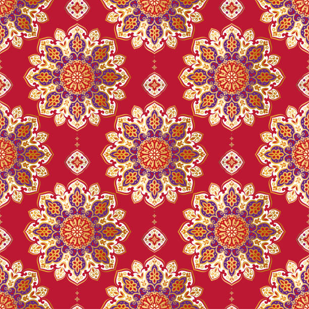 istock Colorful seamless pattern with mandala ornament. Traditional Arabic, Indian motifs. Great for fabric and textile, wallpaper, packaging or any desired idea. 2148440686
