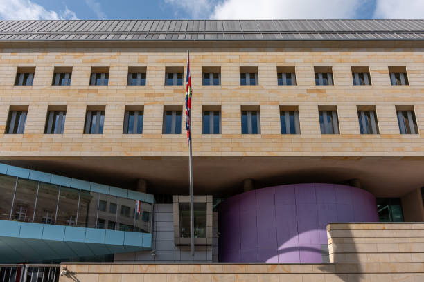 Berlin, Germany, April 06, 2024. British Embassy located in Berlin. British Embassy close-up. Berlin, Germany, April 06, 2024 2024