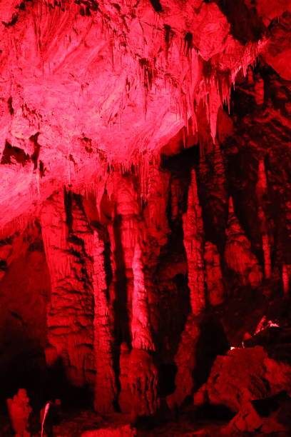 istock Gokgol cave underground formations, stalactites and stalagmites 2148444910