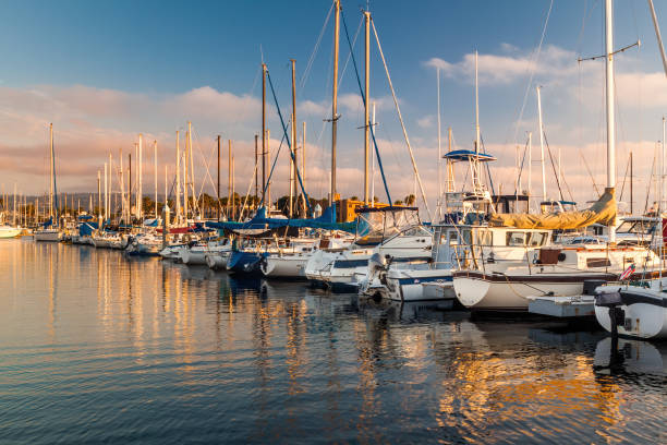 istock Redondo Beach marina at sunset 2148445315