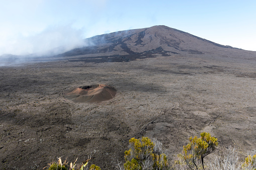 The Piton de la Fournaise trekking in La Reunion, France