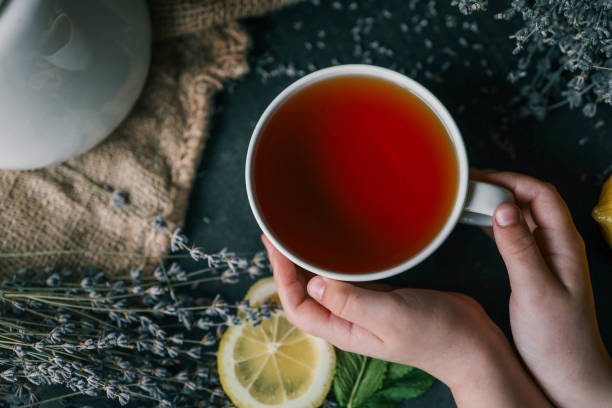 istock Natural herbal tea with lemon, mint and lavender 2148447918