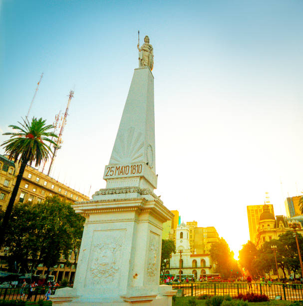 Buenos Aires, Argentina. March 24, 2009. \nAt dusk, the \