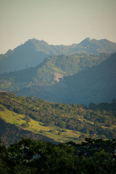 istock Vertical shot of hilly green landscape 2148454301
