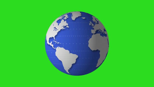 Earth globe green screen loop animation world map earth earth globe animated chroma key