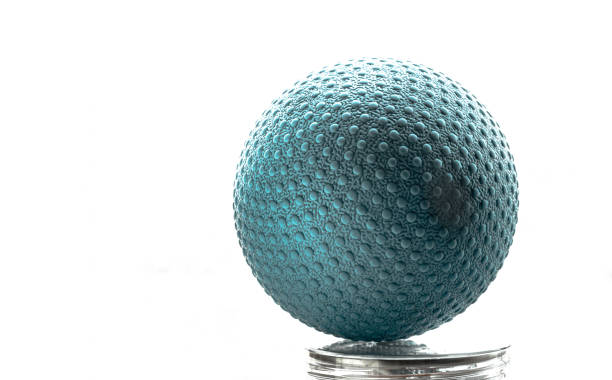 istock Lacrosse massage ball isolated on white background with space for text. 2148455716