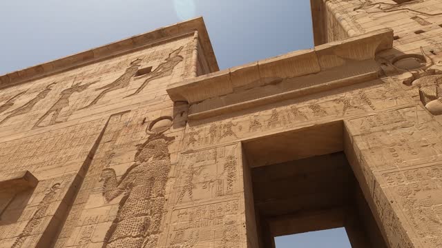 4K Video of Temple of Philae aka Temple of Isis in Aswan Egypt,Agilkia Island