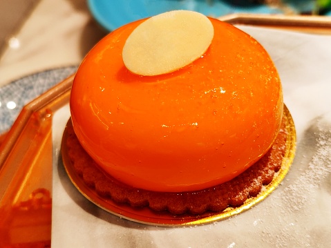 Mandarin Orange Mousse Cake