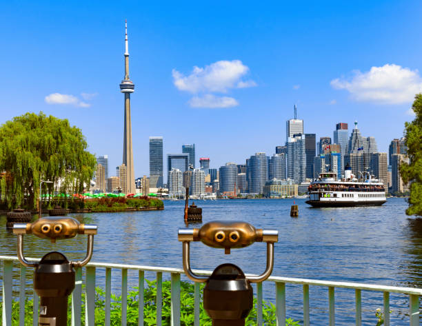 Toronto Skyline with Toronto Island Ferry
