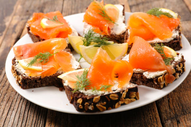 istock toast with smoked salmon- festive canape 2148468180