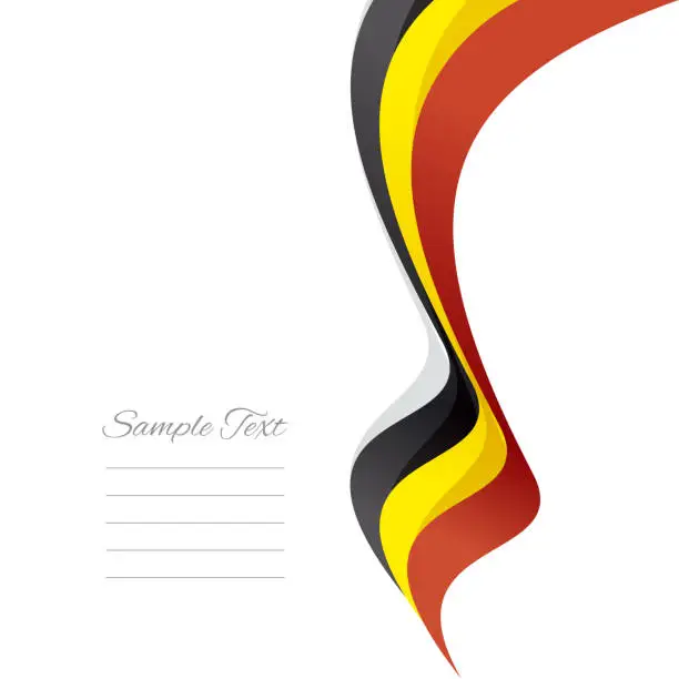 Vector illustration of Abstract Belgian right ribbon flag vector