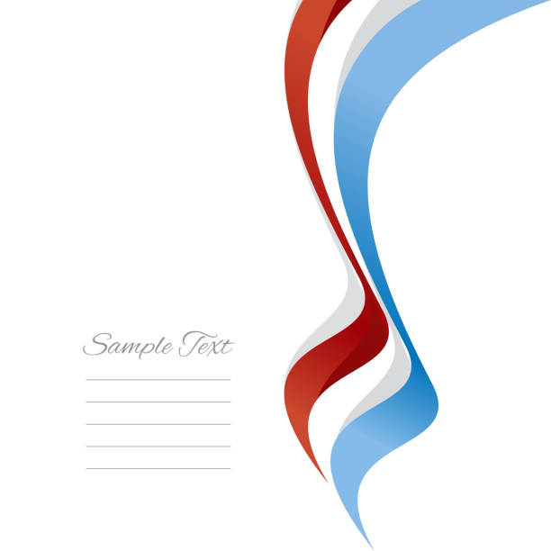 ilustraciones, imágenes clip art, dibujos animados e iconos de stock de vector abstracto de la bandera de la cinta derecha de luxemburgo - ribbon powder blue isolated on white isolated