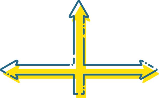 istock Illustration of an arrow dividing into three directions / illustration material (vector illustration) 2148475562