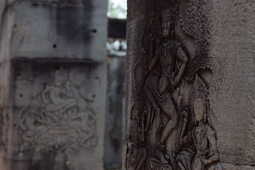 Angkor thom, stone statue, Siem Reap, Cambodia