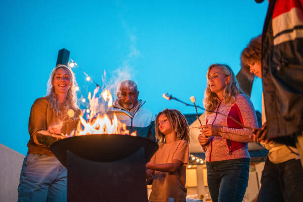 istock Multigenerational Family Enjoying Marshmallow Roast 2148478623