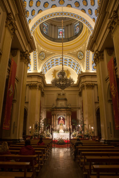 cappella di san fermín nella chiesa di san lorenzo, pamplona, navarra, spagna - mullions foto e immagini stock