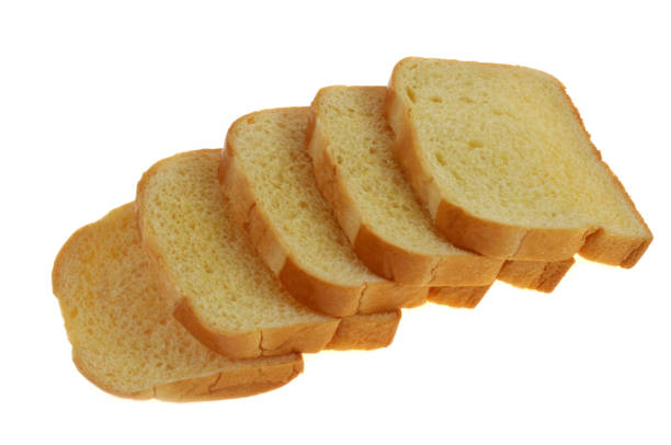 istock Sliced brioche isolated on white background 2148484698