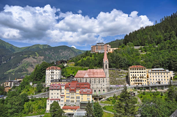 istock Austrian ski and spa resort Bad Gastein landscape summer season 2148487049