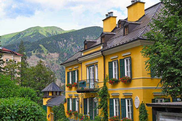 Beautiful old yellow house in Bad Gastein Austria