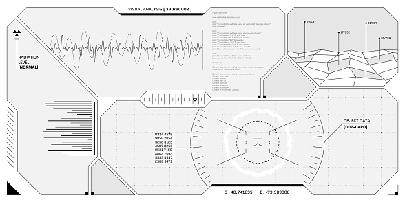 Control Panel Vr Vr Hud Futuristic Control Panel Technology Head Up Display Target And ...