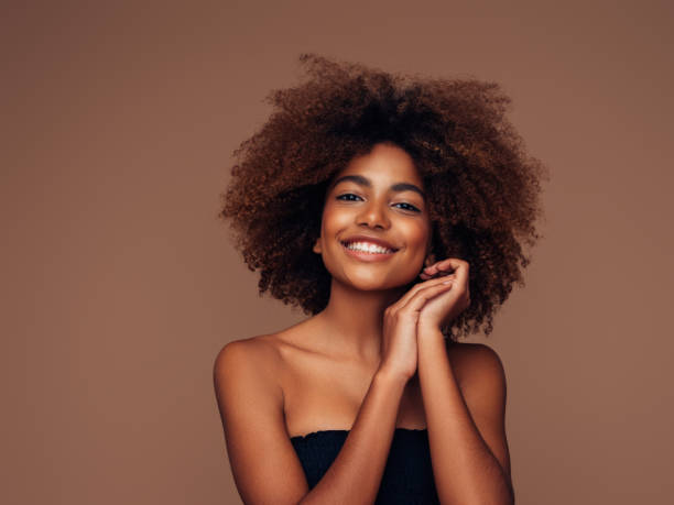 istock Beautiful afro girl with perfect make-up 2148487729