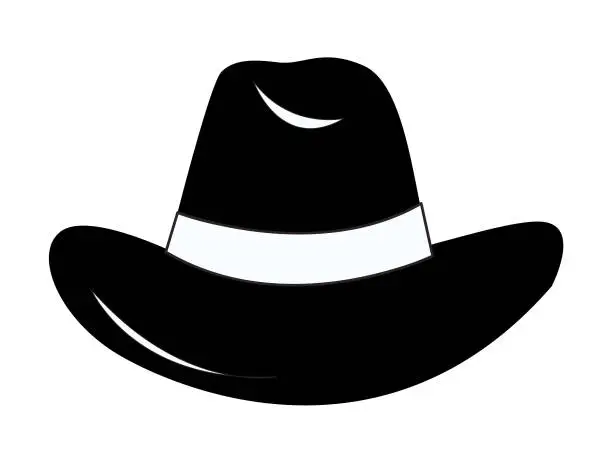 Vector illustration of Illustration of a cowboy hat