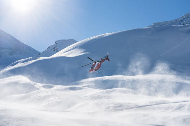 istock Mountain Rescue Helicopter in Switzerland 2148492307