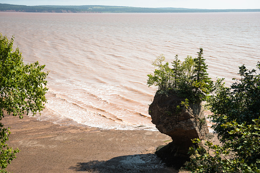 The Hopewell, or Flowerpot Rocks in the Bay of Fundy