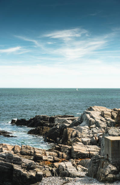 Canadian coastline with the lighthouse