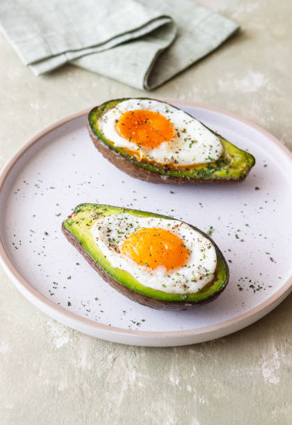 istock Avocado baked with egg. Healthy eating. Diet. 2148497932