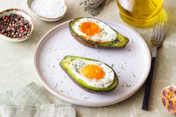 istock Avocado baked with egg. Healthy eating. Diet. 2148497935