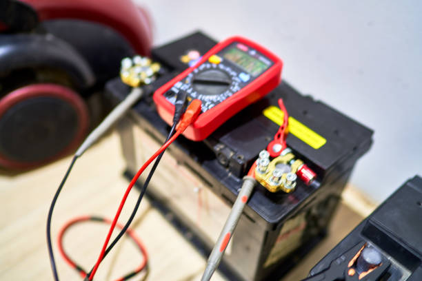 car battery is charged by the device