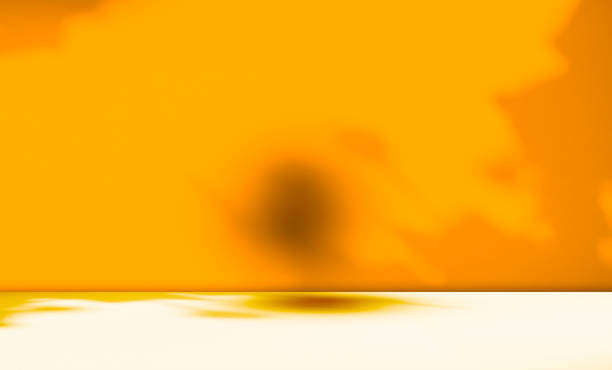 istock Yellow Pastel Podium Background Product Light Abstract Shadow Leaf Wallpaper Gradient Floor Wall Concept Table Product Pattern Minimal Mockup Elegant Empty Platform Kitchen Backdrop Loft. 2148512314
