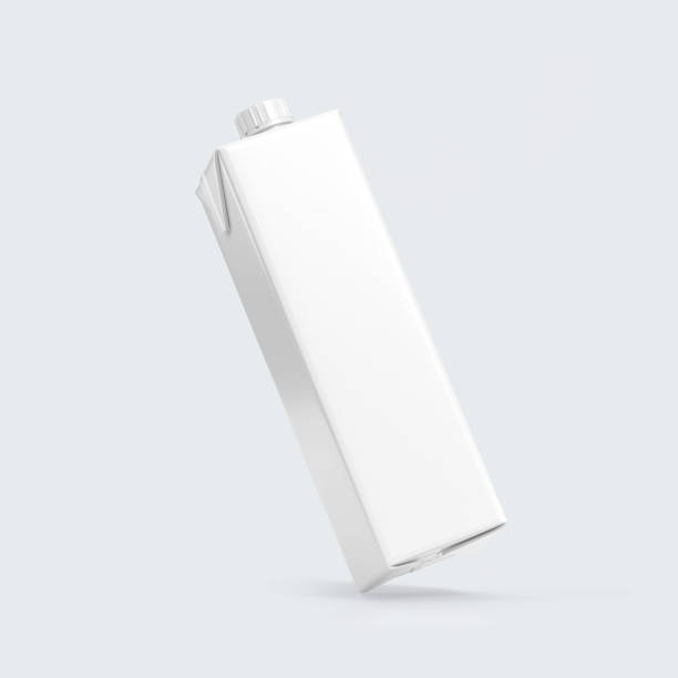istock Juice Carton Box Mockup: 3D Rendering on Isolated Background 2148512924