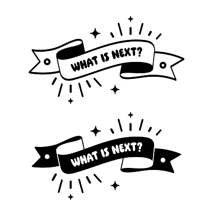 Doodle Ribbon Design for What's Next
