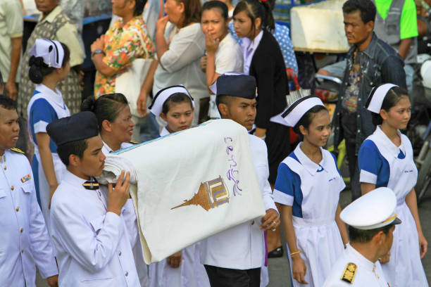 International Makha Puja Parade stock photo