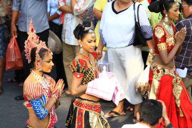 International Makha Puja Parade stock photo